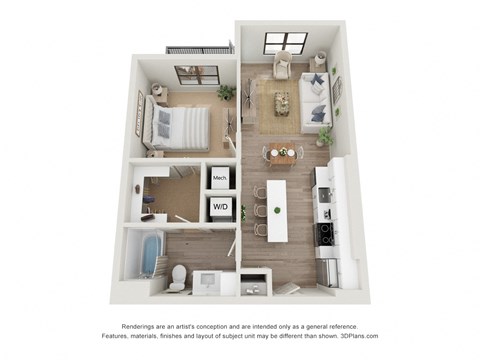 Copeland A2 3D Floor Plan